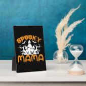 Halloween Spooky Mama Geburtstag Fotoplatte (Seite)