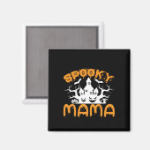 Halloween Spooky Mama Geburtstag Magnet (Vorderseite/Rückseite)
