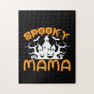 Halloween Spooky Mama Geburtstag Puzzle