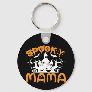 Halloween Spooky Mama Geburtstag Schlüsselanhänger