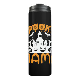 Halloween Spooky Mama Geburtstag Thermosbecher