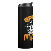 Halloween Spooky Mama Geburtstag Thermosbecher (Nach links gedreht)
