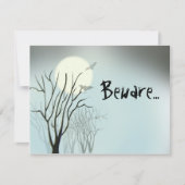 Halloween Spooky Moon Einladung (Vorderseite)