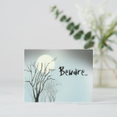 Halloween Spooky Moon Einladung (Stehend Vorderseite)