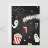 Halloween Spooky Movie Night Geburtstagsparty Einladung (Rückseite)