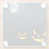 HALLOWEEN SPOOKY NACHT MIT PUMPKINS & VOLLMOND GLASUNTERSETZER (Rückseite)