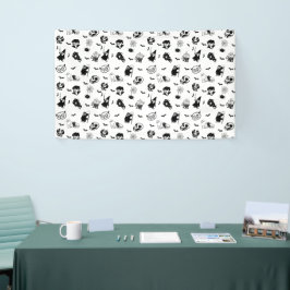 Halloween Spooky Niedlich Pattern Holiday Horror B Banner