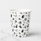 Halloween Spooky Niedlich Pattern Holiday Horror B Pappbecher (Vorderseite)