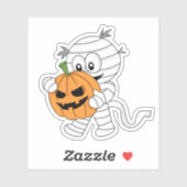 Halloween Spooky Niedliche Mummy Aufkleber (Blatt)