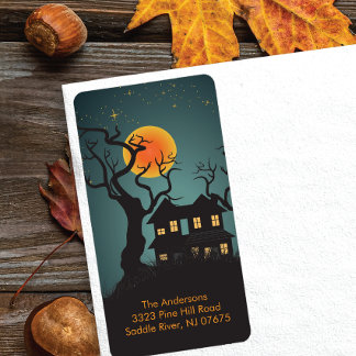 Halloween Spooky Night Rücksendeadresse Adressaufkleber