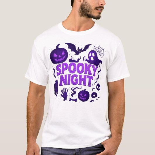 Halloween Spooky Night Unique Kleidung Unisex T-Shirt (Vorderseite)
