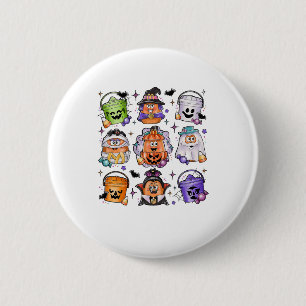 Halloween Spooky Nugget Niedlich Beängstigende Fil Button