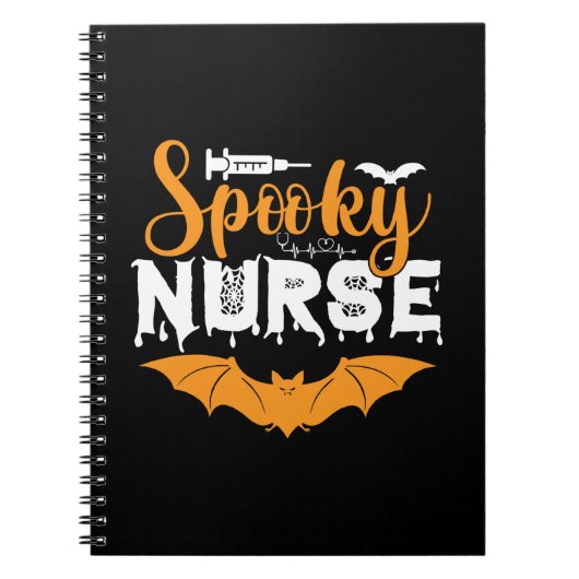 Halloween Spooky Nurse Birthday Notizblock (Vorderseite)