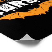 Halloween Spooky Nurse Birthday Poster (Ecke)