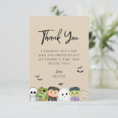 Halloween Spooky One Geburtstag Danke (Stehend Vorderseite)