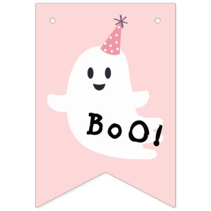 Halloween Spooky One Niedlich Ghost 1. Geburtstag  Wimpelkette