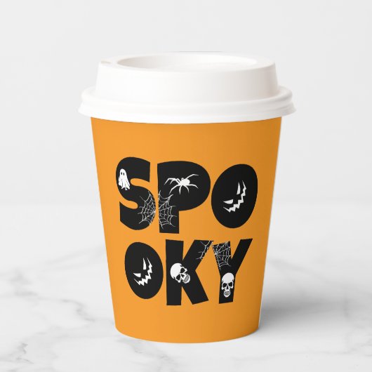 Halloween spooky pappbecher (Rückseite)