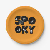 Halloween spooky  pappteller (Vorderseite)