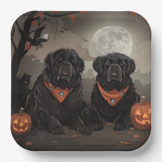 Halloween Spooky Pappteller (Vorderseite)