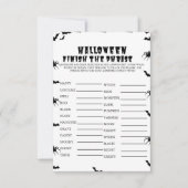 HAlloween Spooky Party Beenden Sie den Satz Spielk Einladung (Vorderseite)