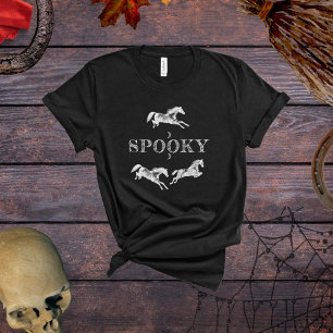 Halloween "Spooky" Pferd-T - Shirt