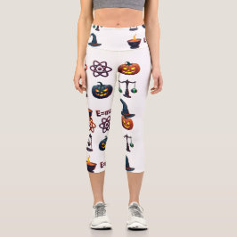 Halloween, Spooky Physik Lehrer - Hexe mit Szie Capri Leggings