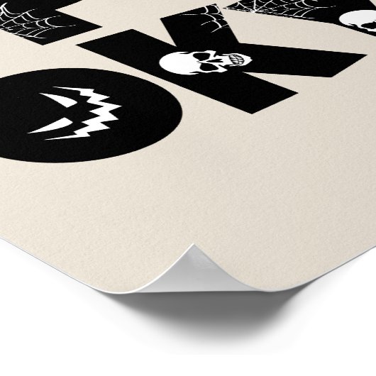 Halloween spooky  poster (Ecke)