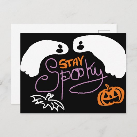halloween spooky postkarte (Vorne/Hinten)