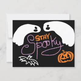 halloween spooky postkarte