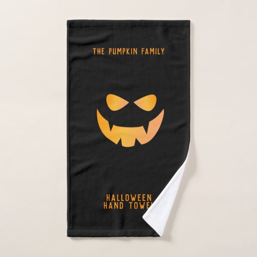 Halloween Spooky Pumpkin Face Custom Handtuch (Handtuch)