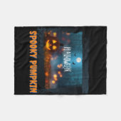 HALLOWEEN SPOOKY PUMPKIN FLEECEDECKE (Vorderseite (Horizontal))