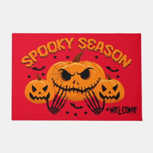 Halloween Spooky Pumpkin Fußmatte (Vorderseite)