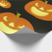Halloween Spooky Pumpkin Geschenkpapier (Ecke)