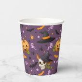 Halloween Spooky Pumpkin Ghost Creepy Spider Bat Pappbecher (Rückseite)