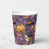 Halloween Spooky Pumpkin Ghost Creepy Spider Bat Pappbecher (Rechts)