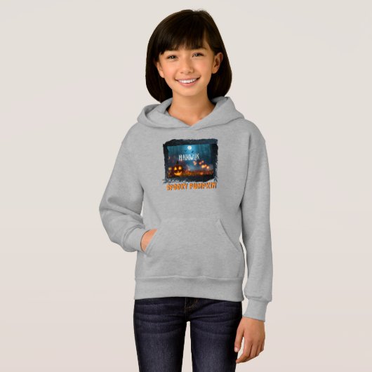 HALLOWEEN SPOOKY PUMPKIN HOODIE (Vorne ganz)