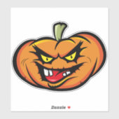 Halloween Spooky Pumpkin Kopf Aufkleber (Blatt)