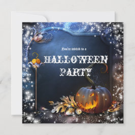Halloween Spooky Pumpkin Magic-Party Einladung
