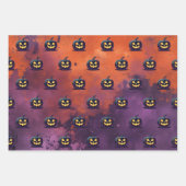 Halloween Spooky Pumpkin Pattern Geschenkpapier Set (Vorderseite)