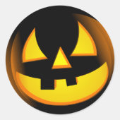 Halloween - Spooky Pumpkin Runder Aufkleber (Vorderseite)