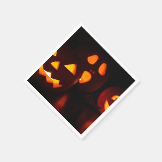 Halloween Spooky Pumpkin Serviette (Ecke)