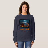 HALLOWEEN SPOOKY PUMPKIN SWEATSHIRT (Vorne ganz)