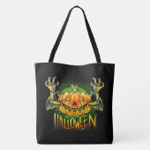 Halloween Spooky Pumpkin Tasche (Rückseite)
