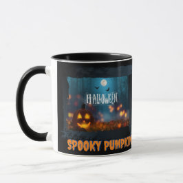 HALLOWEEN SPOOKY PUMPKIN TASSE