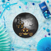 Halloween - Spooky Pumpkins Gray Moon - Alles Opt Pappteller (Party)