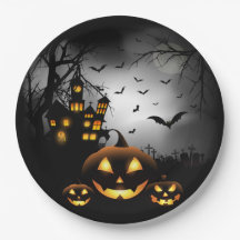 Halloween - Spooky Pumpkins Gray Moon - Alles Opt