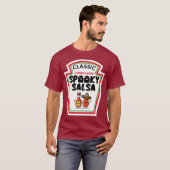 Halloween Spooky Salsa Hot Sauce Ketchup Mustard T-Shirt (Vorne ganz)