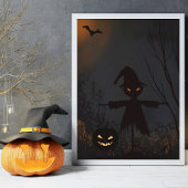 Halloween Spooky Scarecrow Pumpkin Fotodruck