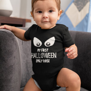 Halloween Spooky Scary Cute Ghost Eyes Baby Baby Strampler