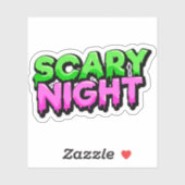 Halloween spooky scary night sticker  (Blatt)